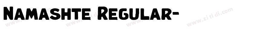 Namashte Regular字体转换